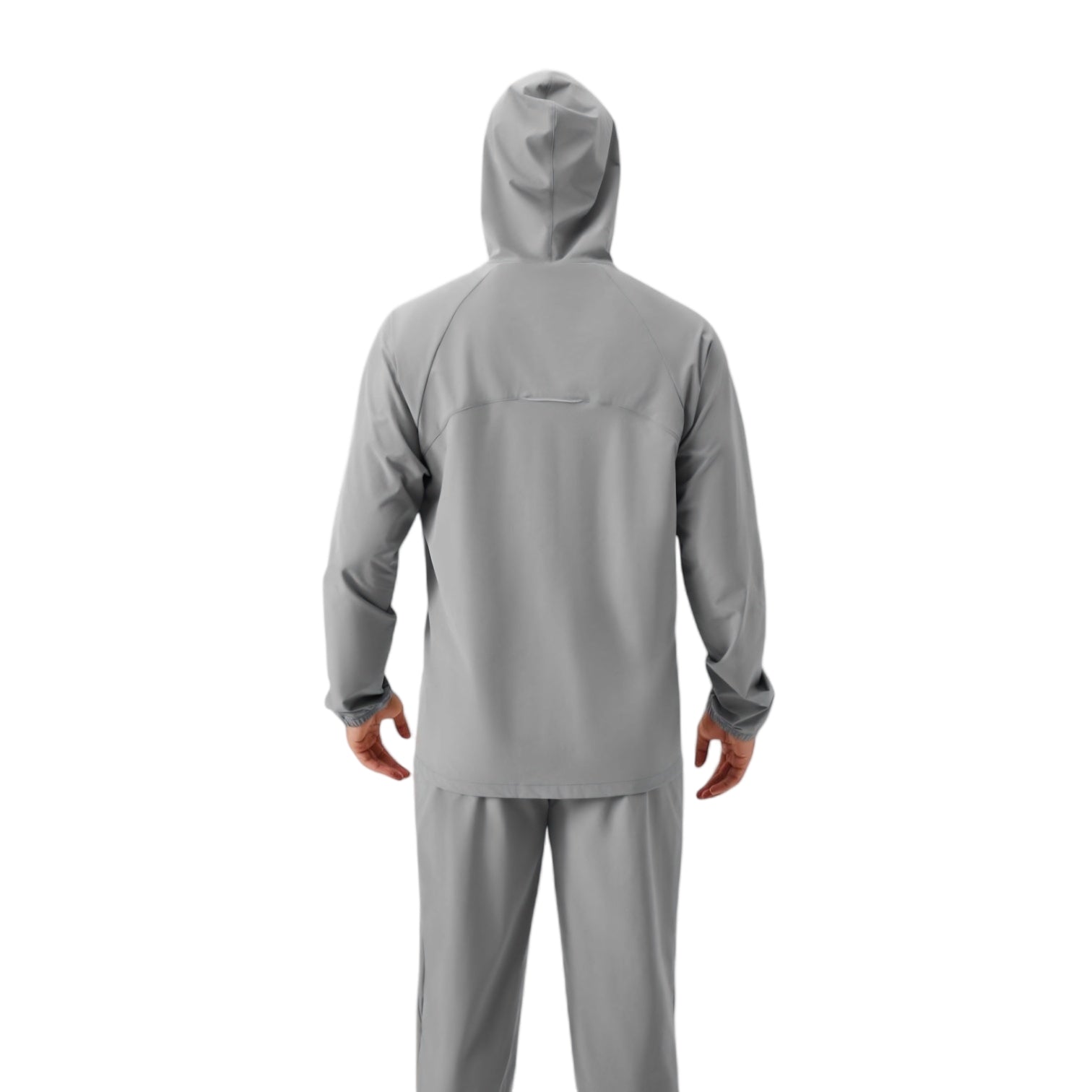 Anna-Kaci Active Men's Lightweight Zip-Up Hoodie Jacket with Adjustable Hood and Side Pockets