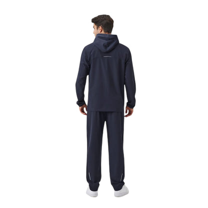 Anna-Kaci Active Men's Lightweight Zip-Up Hoodie Jacket with Adjustable Hood and Side Pockets