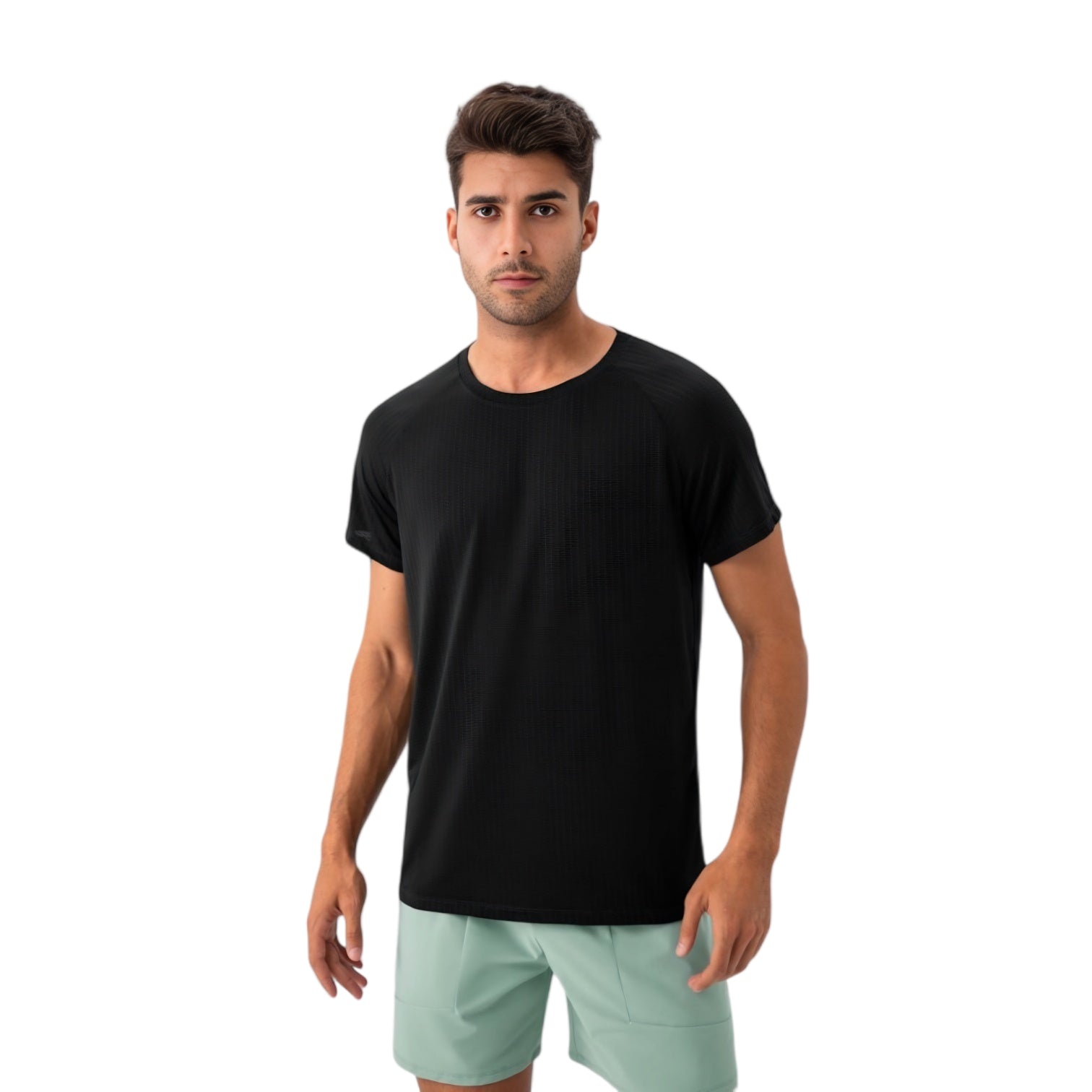 Anna-Kaci Active Men's Lightweight Performance T-Shirt with Moisture-Wicking Fabric and Raglan Sleeves