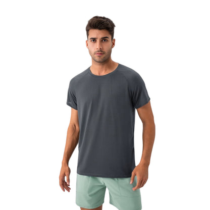 Anna-Kaci Active Men's Lightweight Performance T-Shirt with Moisture-Wicking Fabric and Raglan Sleeves