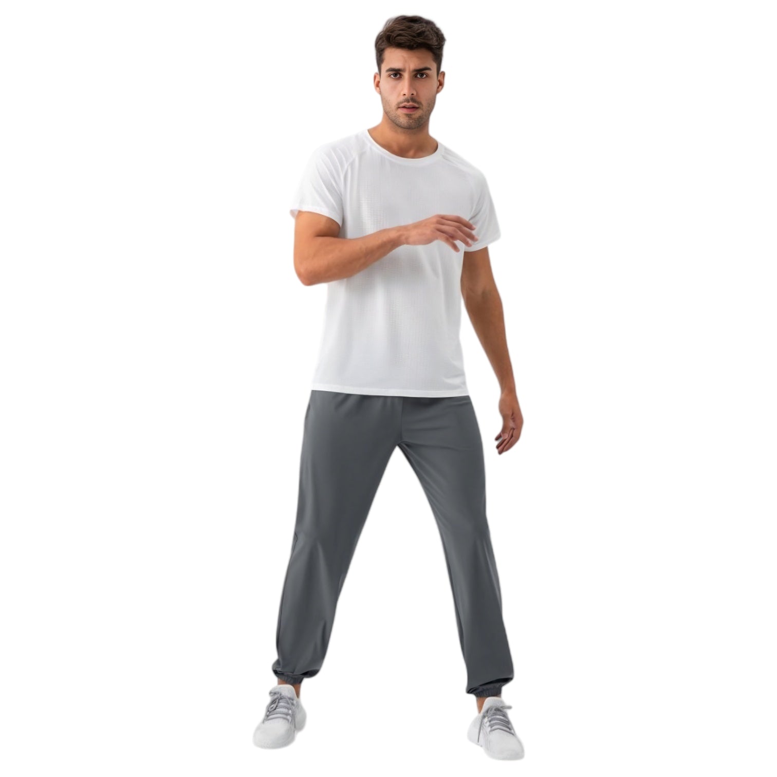 Anna-Kaci Active Men's Lightweight Stretch Lounge Pants with Adjustable Drawstring Waist and Straight Leg Fit