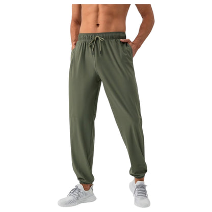 Anna-Kaci Active Men's Lightweight Stretch Lounge Pants with Adjustable Drawstring Waist and Straight Leg Fit