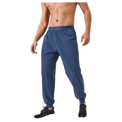 Anna-Kaci Active Men's Tapered Lounge Pants with Stretch Waistband and Elastic Cuffs for Everyday Comfort
