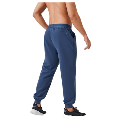 Anna-Kaci Active Men's Tapered Lounge Pants with Stretch Waistband and Elastic Cuffs for Everyday Comfort