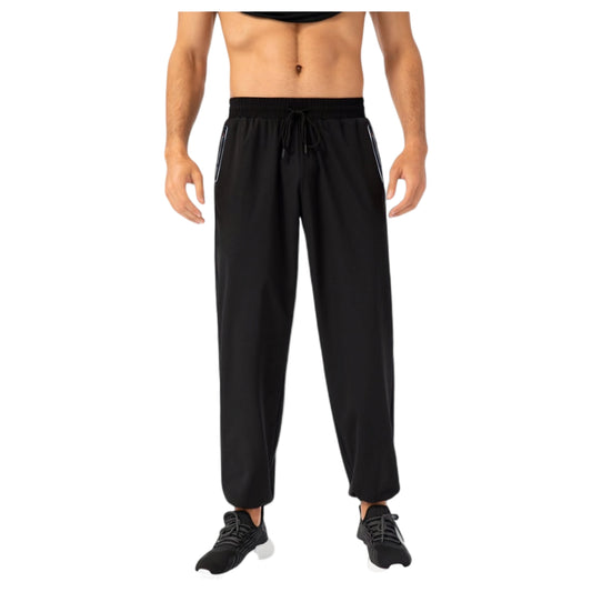 Anna-Kaci Active Men's Athletic Drawstring Pants with Zipper Pockets and Elastic Waistband for Active and Casual Wear