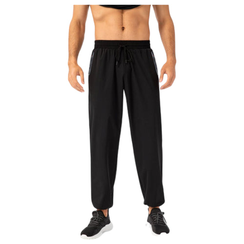 Anna-Kaci Active Men's Athletic Drawstring Pants with Zipper Pockets and Elastic Waistband for Active and Casual Wear
