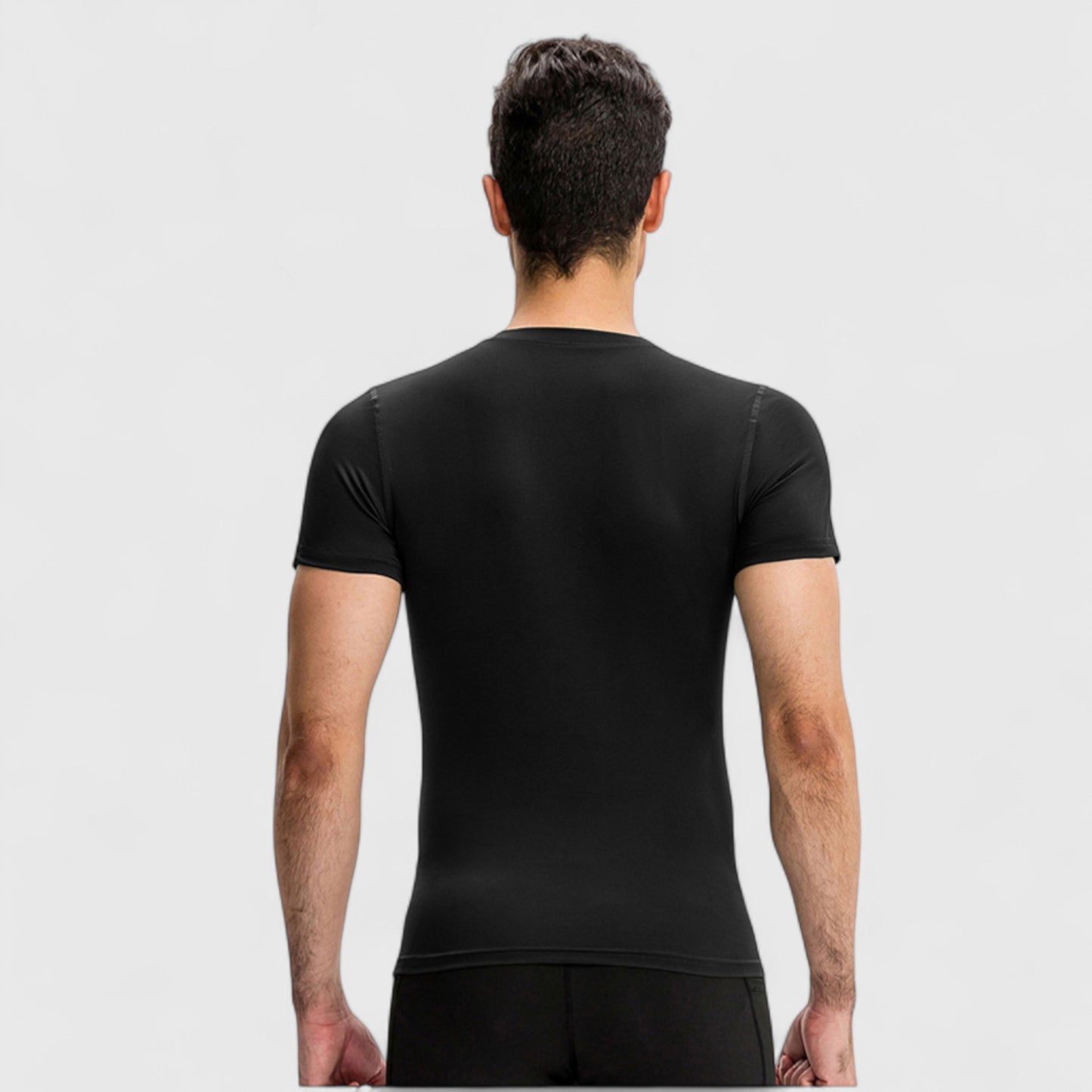 Anna-Kaci Active Men's Short Sleeve Compression Top with Moisture-Wicking Stretch Fabric for Performance and Training
