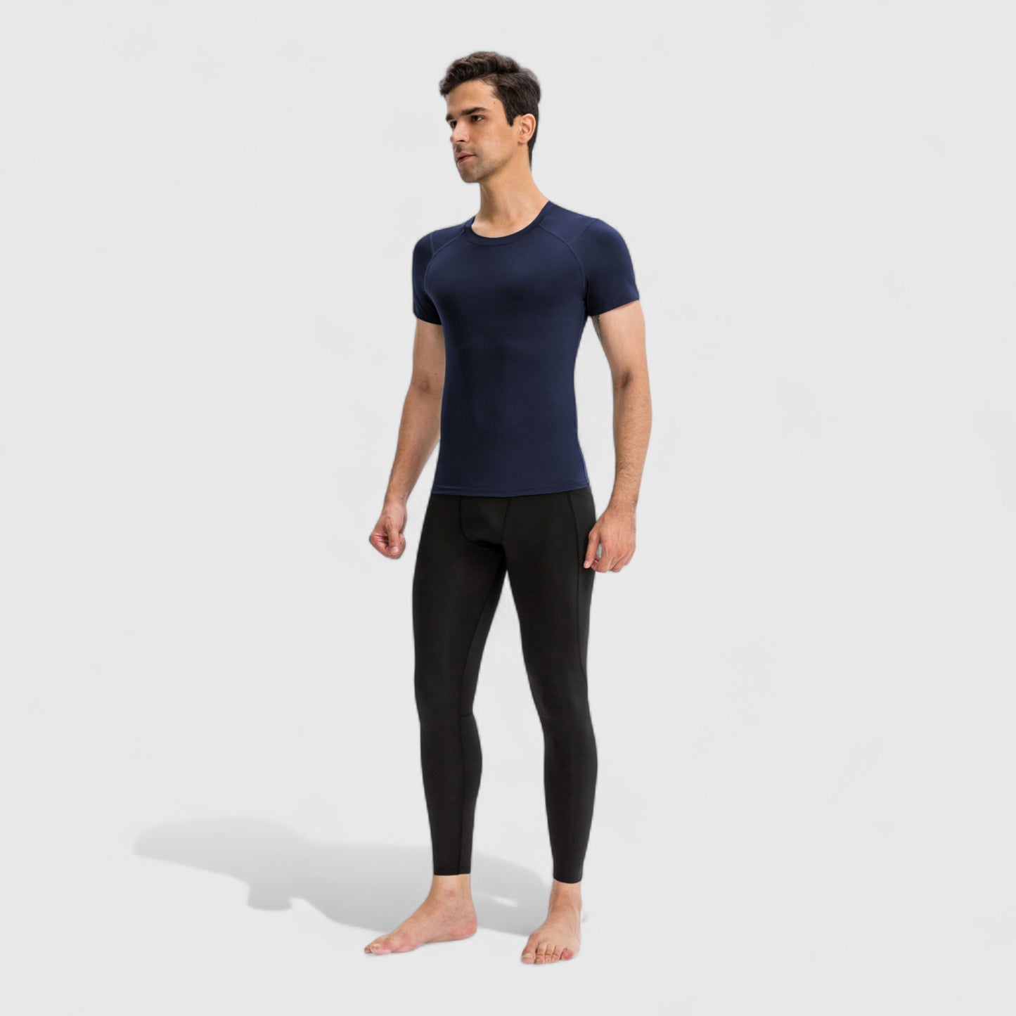 Anna-Kaci Active Men's Short Sleeve Compression Top with Moisture-Wicking Stretch Fabric for Performance and Training