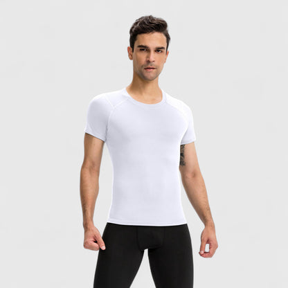 Anna-Kaci Active Men's Short Sleeve Compression Top with Moisture-Wicking Stretch Fabric for Performance and Training