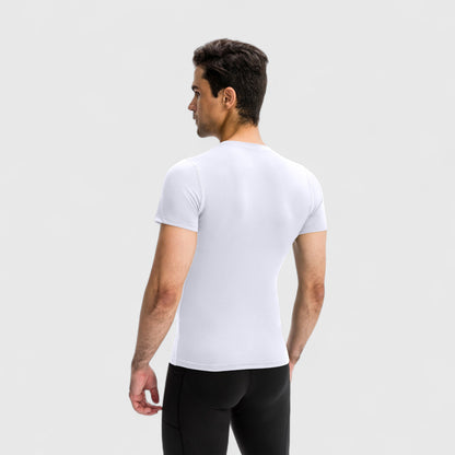 Anna-Kaci Active Men's Short Sleeve Compression Top with Moisture-Wicking Stretch Fabric for Performance and Training