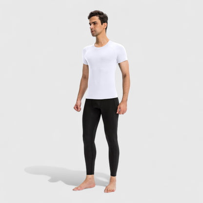 Anna-Kaci Active Men's Short Sleeve Compression Top with Moisture-Wicking Stretch Fabric for Performance and Training