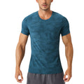 Anna-Kaci Active Men's Camo Print Short Sleeve Performance Tee with Quick-Dry Lightweight Stretch Fabric
