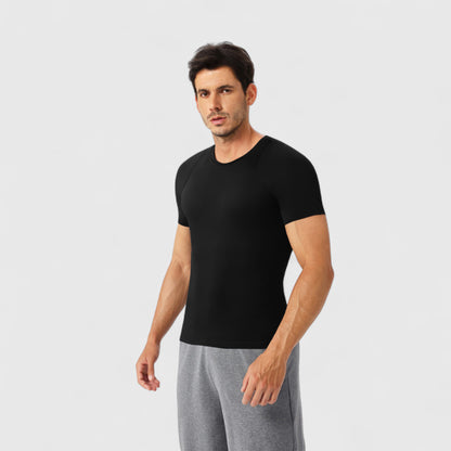 Anna-Kaci Active Men's Fitted Short Sleeve Performance T-Shirt with Stretch Fabric and Moisture-Wicking Comfort