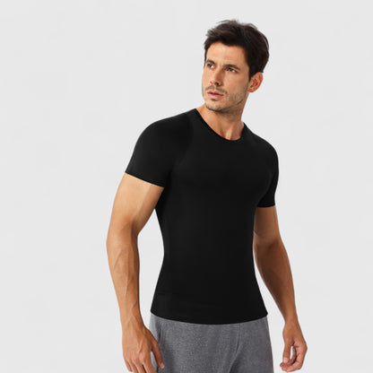 Anna-Kaci Active Men's Fitted Short Sleeve Performance T-Shirt with Stretch Fabric and Moisture-Wicking Comfort