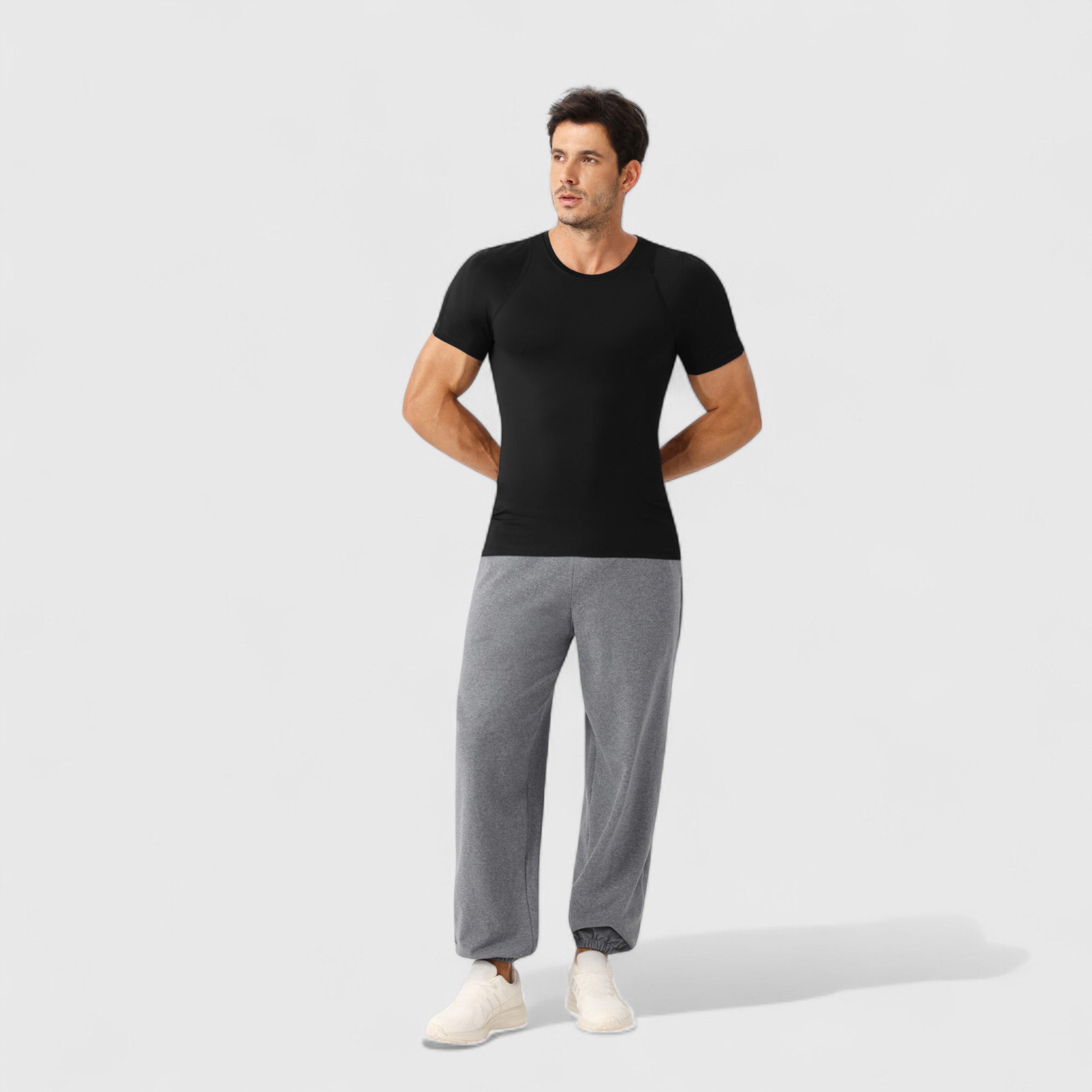 Anna-Kaci Active Men's Fitted Short Sleeve Performance T-Shirt with Stretch Fabric and Moisture-Wicking Comfort