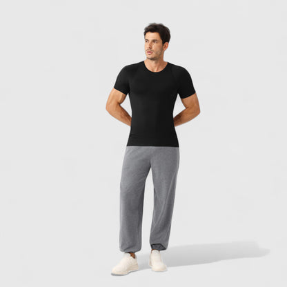 Anna-Kaci Active Men's Fitted Short Sleeve Performance T-Shirt with Stretch Fabric and Moisture-Wicking Comfort
