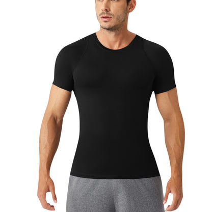 Anna-Kaci Active Men's Fitted Short Sleeve Performance T-Shirt with Stretch Fabric and Moisture-Wicking Comfort