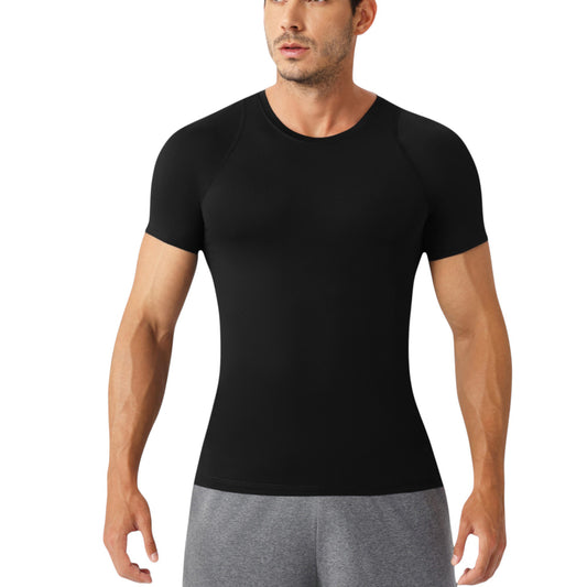 Anna-Kaci Active Men's Fitted Short Sleeve Performance T-Shirt with Stretch Fabric and Moisture-Wicking Comfort