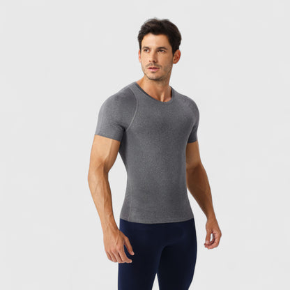 Anna-Kaci Active Men's Fitted Short Sleeve Performance T-Shirt with Stretch Fabric and Moisture-Wicking Comfort