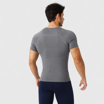 Anna-Kaci Active Men's Fitted Short Sleeve Performance T-Shirt with Stretch Fabric and Moisture-Wicking Comfort