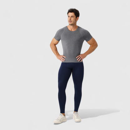 Anna-Kaci Active Men's Fitted Short Sleeve Performance T-Shirt with Stretch Fabric and Moisture-Wicking Comfort