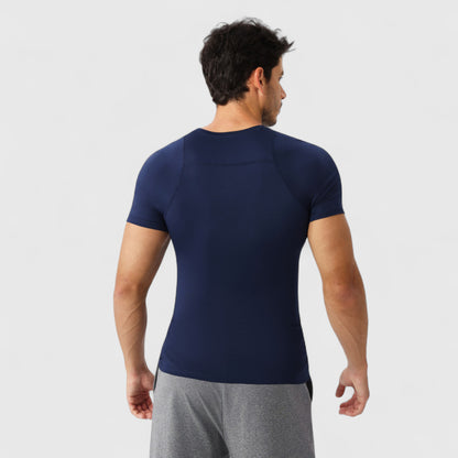 Anna-Kaci Active Men's Fitted Short Sleeve Performance T-Shirt with Stretch Fabric and Moisture-Wicking Comfort