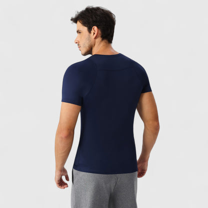 Anna-Kaci Active Men's Fitted Short Sleeve Performance T-Shirt with Stretch Fabric and Moisture-Wicking Comfort