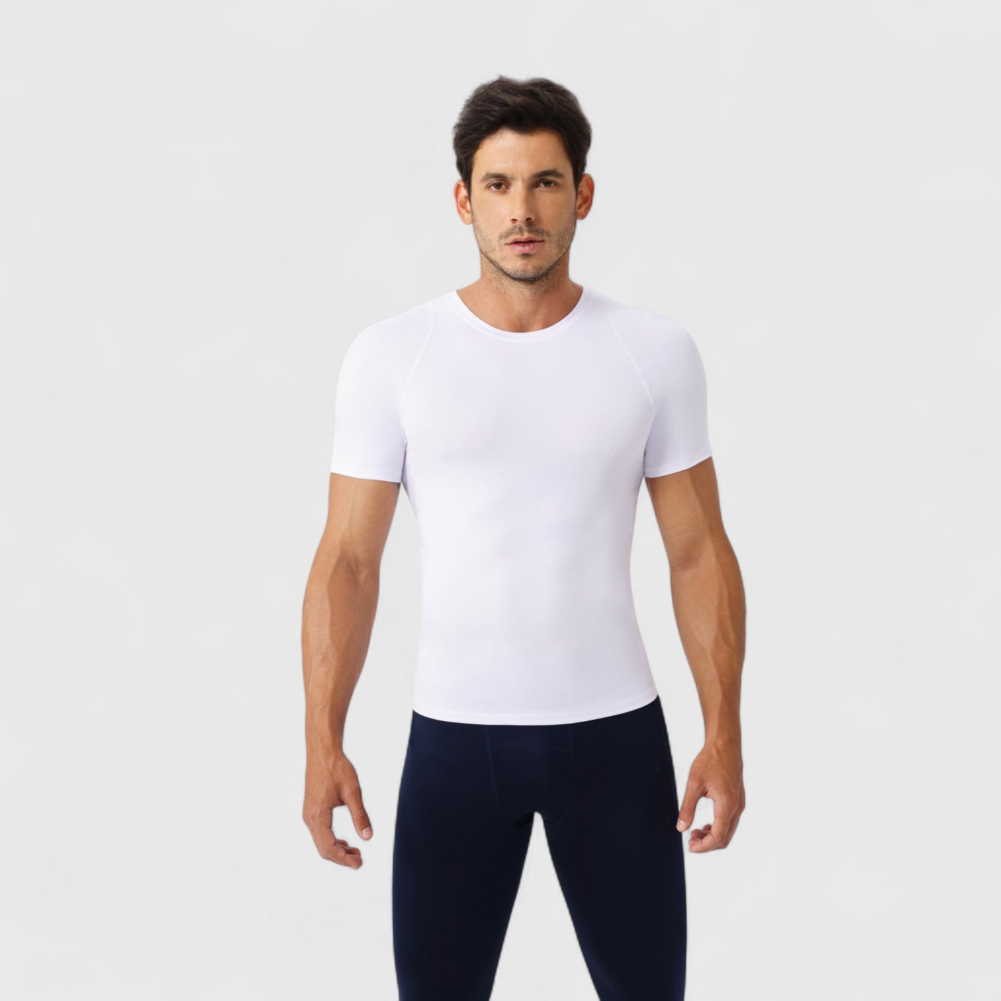 Anna-Kaci Active Men's Fitted Short Sleeve Performance T-Shirt with Stretch Fabric and Moisture-Wicking Comfort