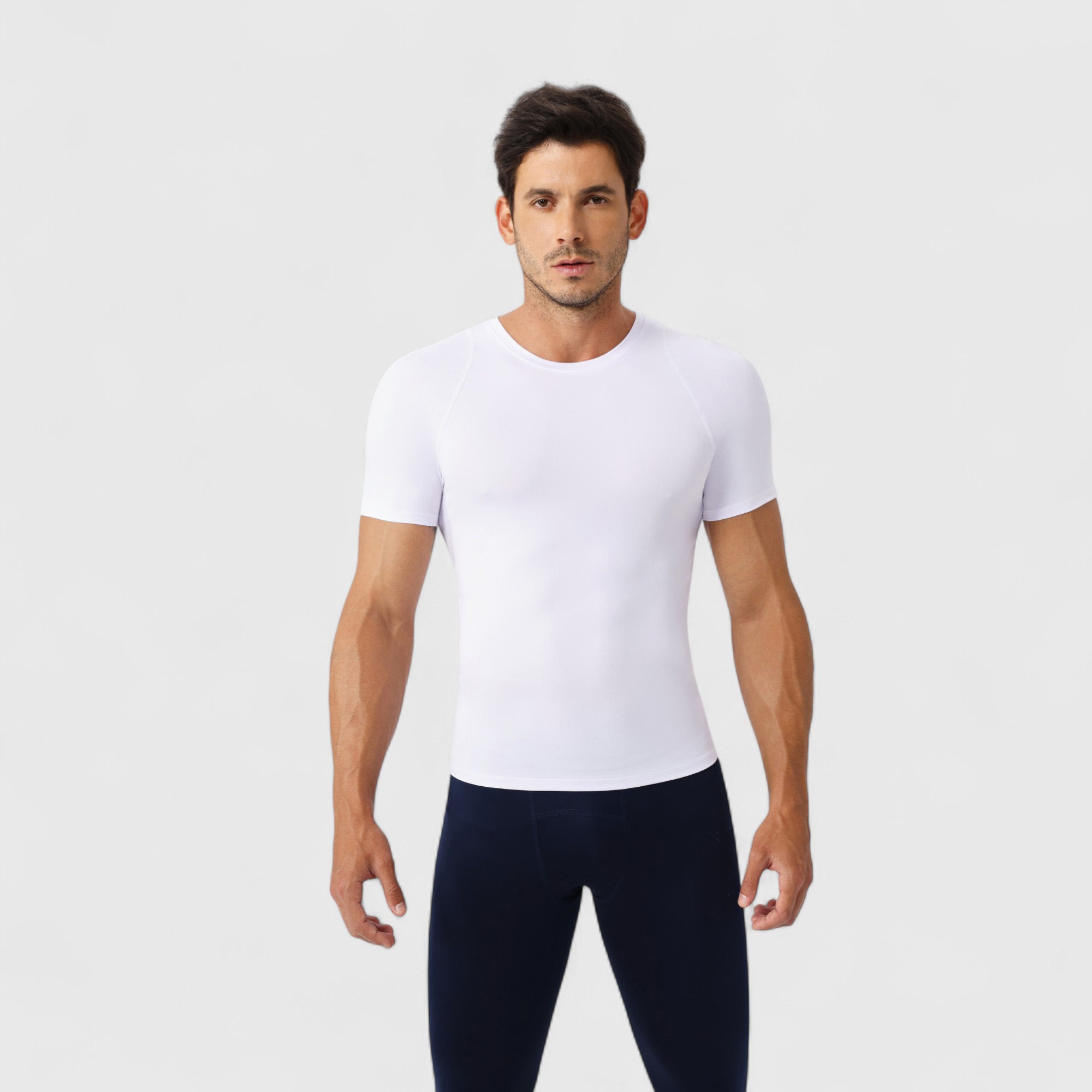 Anna-Kaci Active Men's Fitted Short Sleeve Performance T-Shirt with Stretch Fabric and Moisture-Wicking Comfort