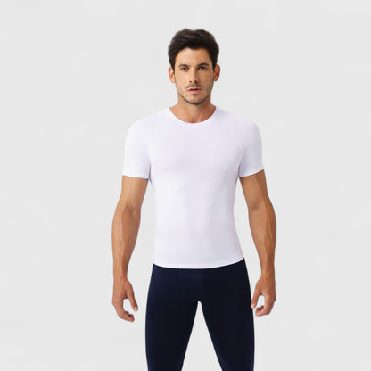 Anna-Kaci Active Men's Fitted Short Sleeve Performance T-Shirt with Stretch Fabric and Moisture-Wicking Comfort