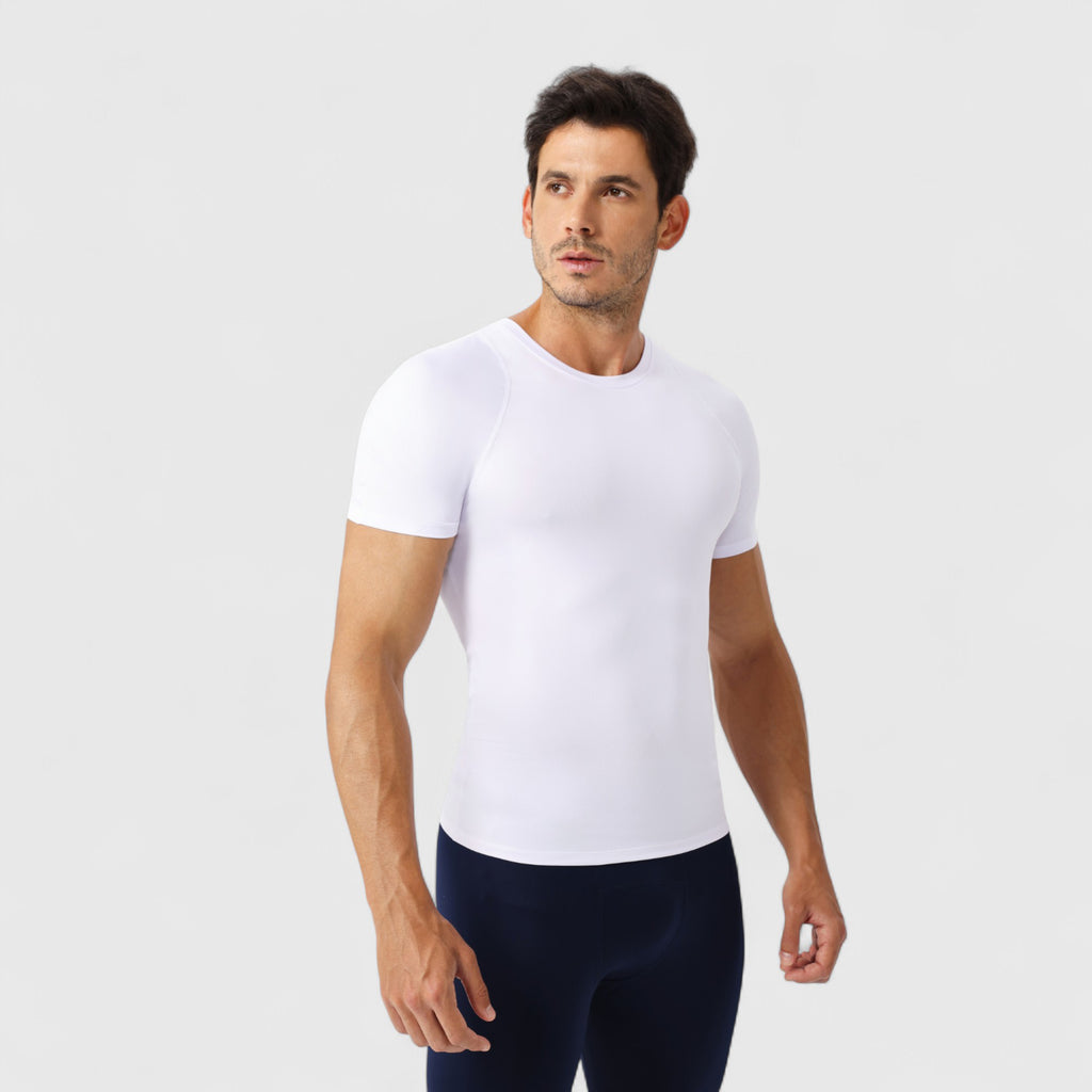 Anna-Kaci Active Men's Fitted Short Sleeve Performance T-Shirt with Stretch Fabric and Moisture-Wicking Comfort