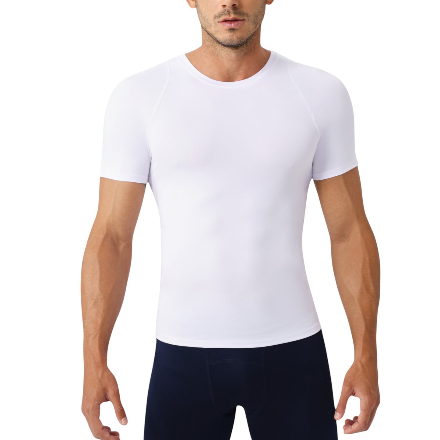 Anna-Kaci Active Men's Fitted Short Sleeve Performance T-Shirt with Stretch Fabric and Moisture-Wicking Comfort