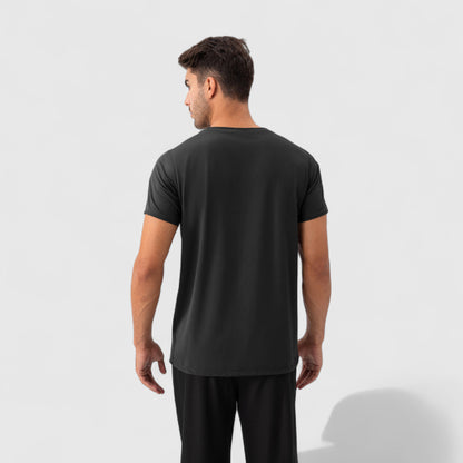 Anna-Kaci Active Men's Short Sleeve Performance T-Shirt with Breathable Mesh Fabric and Relaxed Athletic Fit