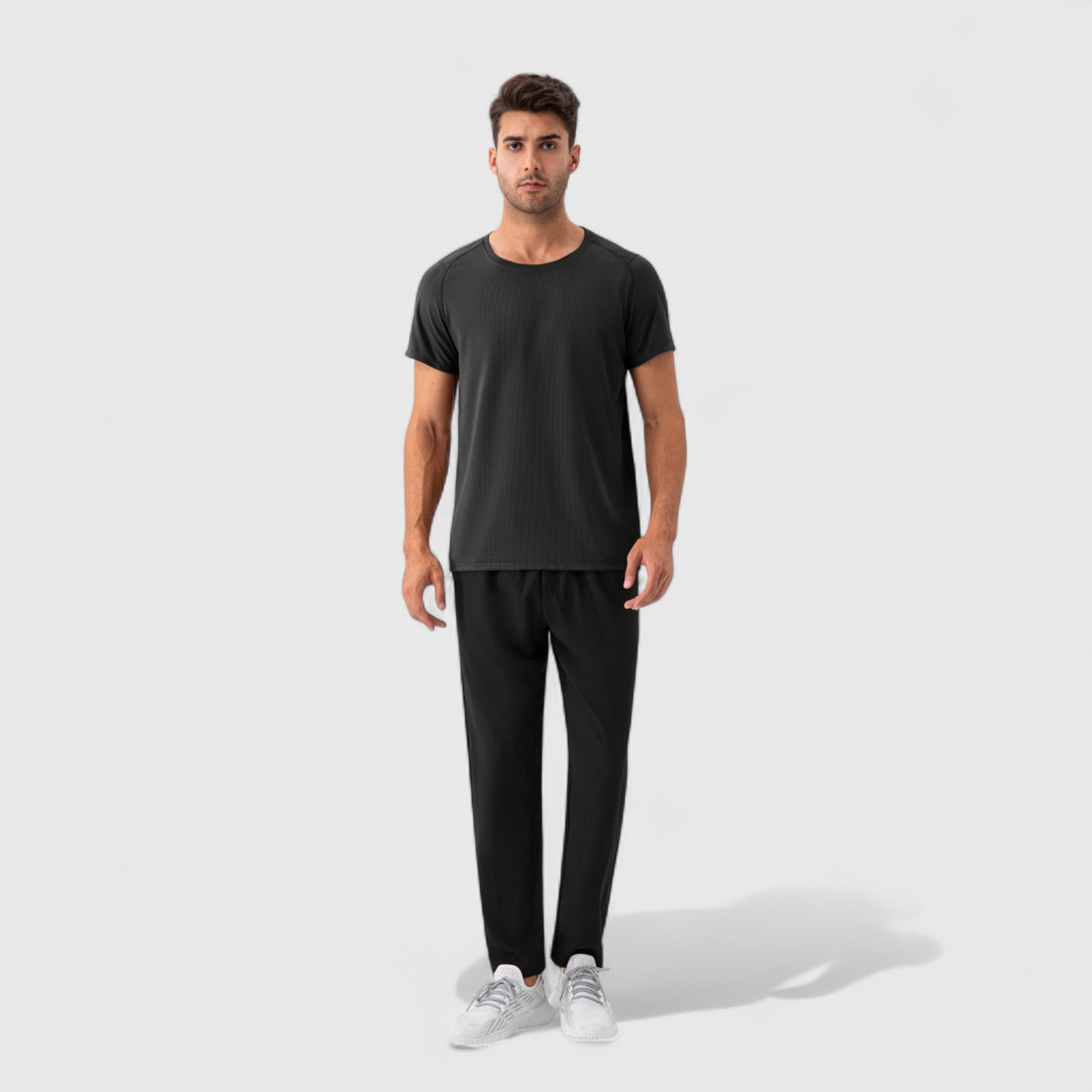 Anna-Kaci Active Men's Short Sleeve Performance T-Shirt with Breathable Mesh Fabric and Relaxed Athletic Fit
