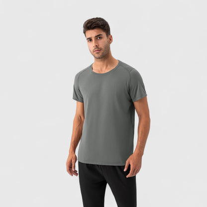 Anna-Kaci Active Men's Short Sleeve Performance T-Shirt with Breathable Mesh Fabric and Relaxed Athletic Fit