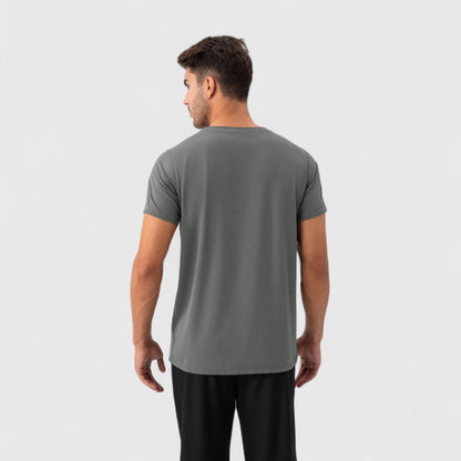Anna-Kaci Active Men's Short Sleeve Performance T-Shirt with Breathable Mesh Fabric and Relaxed Athletic Fit