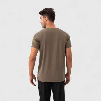 Anna-Kaci Active Men's Short Sleeve Performance T-Shirt with Breathable Mesh Fabric and Relaxed Athletic Fit