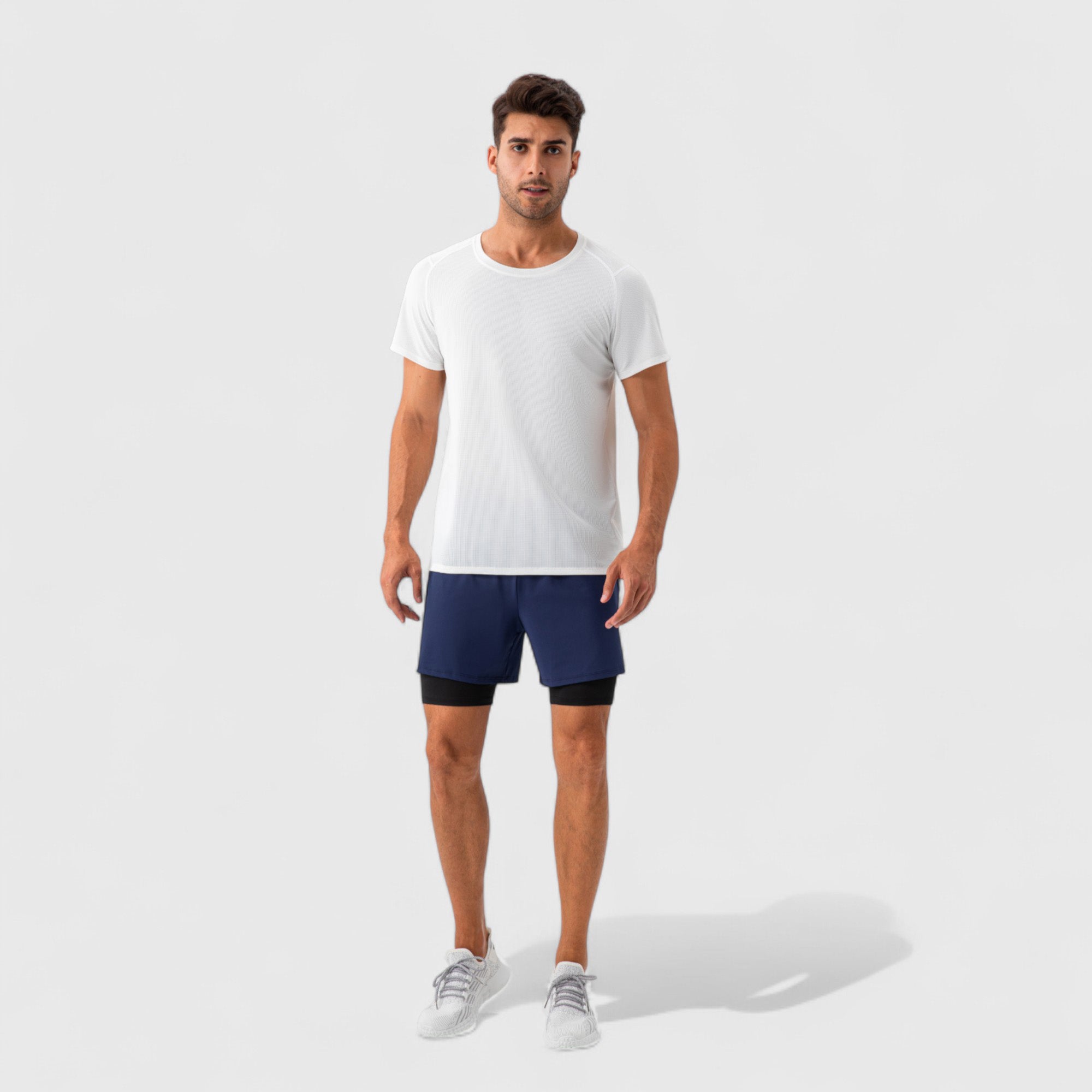 Anna-Kaci Active Men's Short Sleeve Performance T-Shirt with Breathable Mesh Fabric and Relaxed Athletic Fit