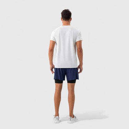 Anna-Kaci Active Men's Short Sleeve Performance T-Shirt with Breathable Mesh Fabric and Relaxed Athletic Fit