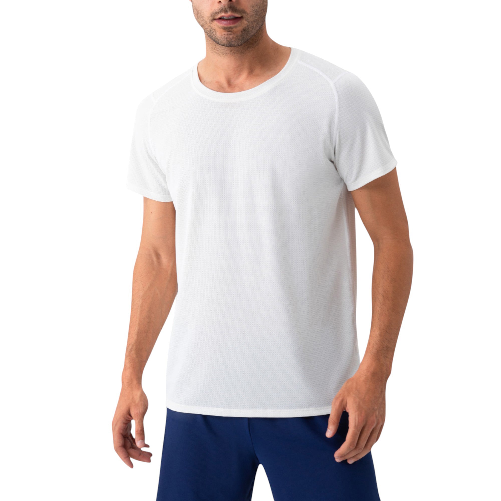 Anna-Kaci Active Men's Short Sleeve Performance T-Shirt with Breathable Mesh Fabric and Relaxed Athletic Fit