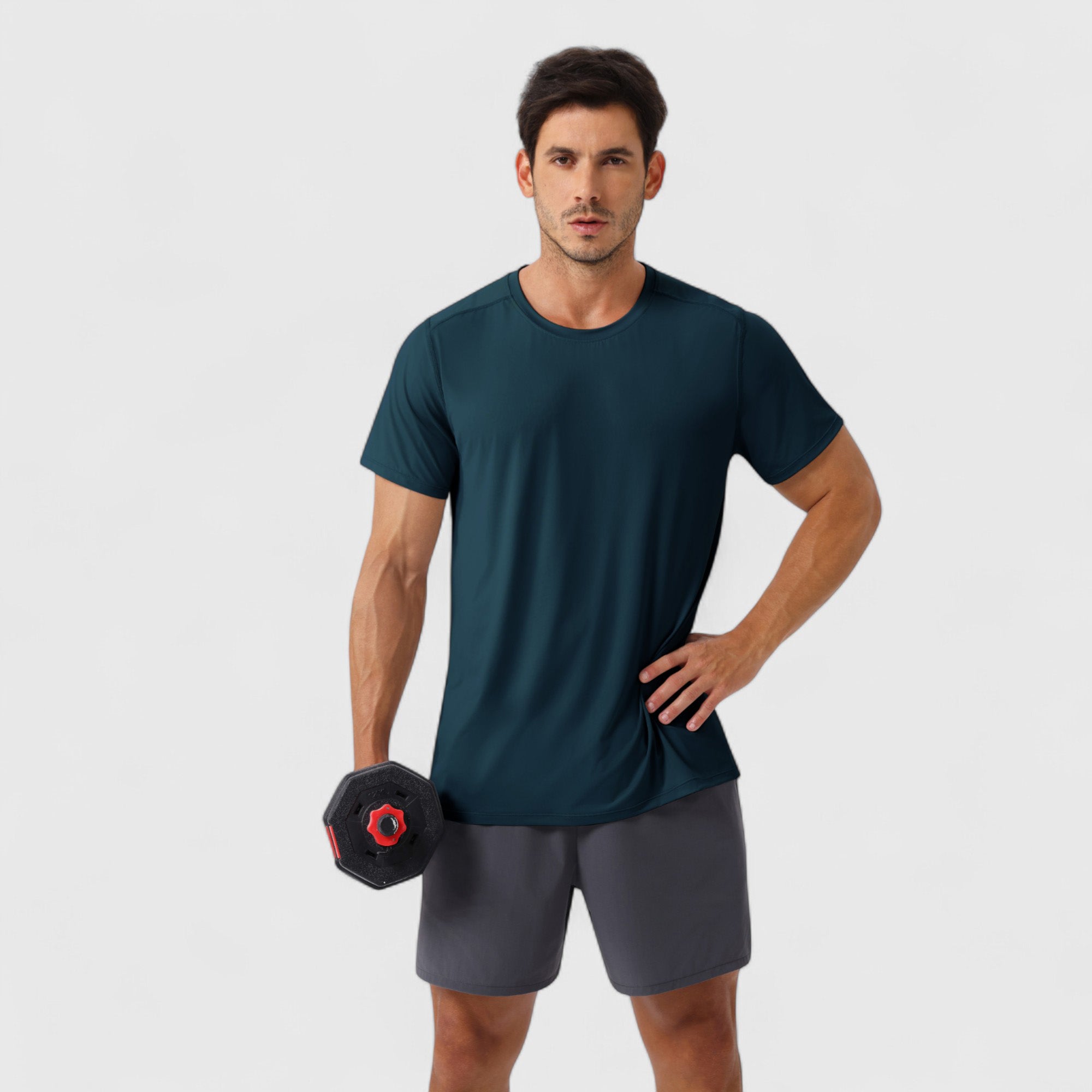 Anna-Kaci Active Men's Moisture-Wicking Short Sleeve T-Shirt with Soft Lightweight Fabric and Athletic Fit