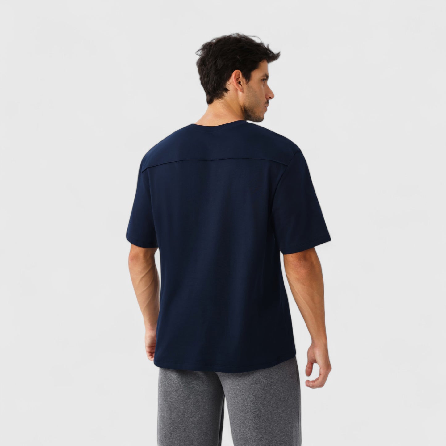 Anna-Kaci Active Men's Oversized Fit Short Sleeve T-Shirt with Drop Shoulders and Relaxed Silhouette for Everyday Style