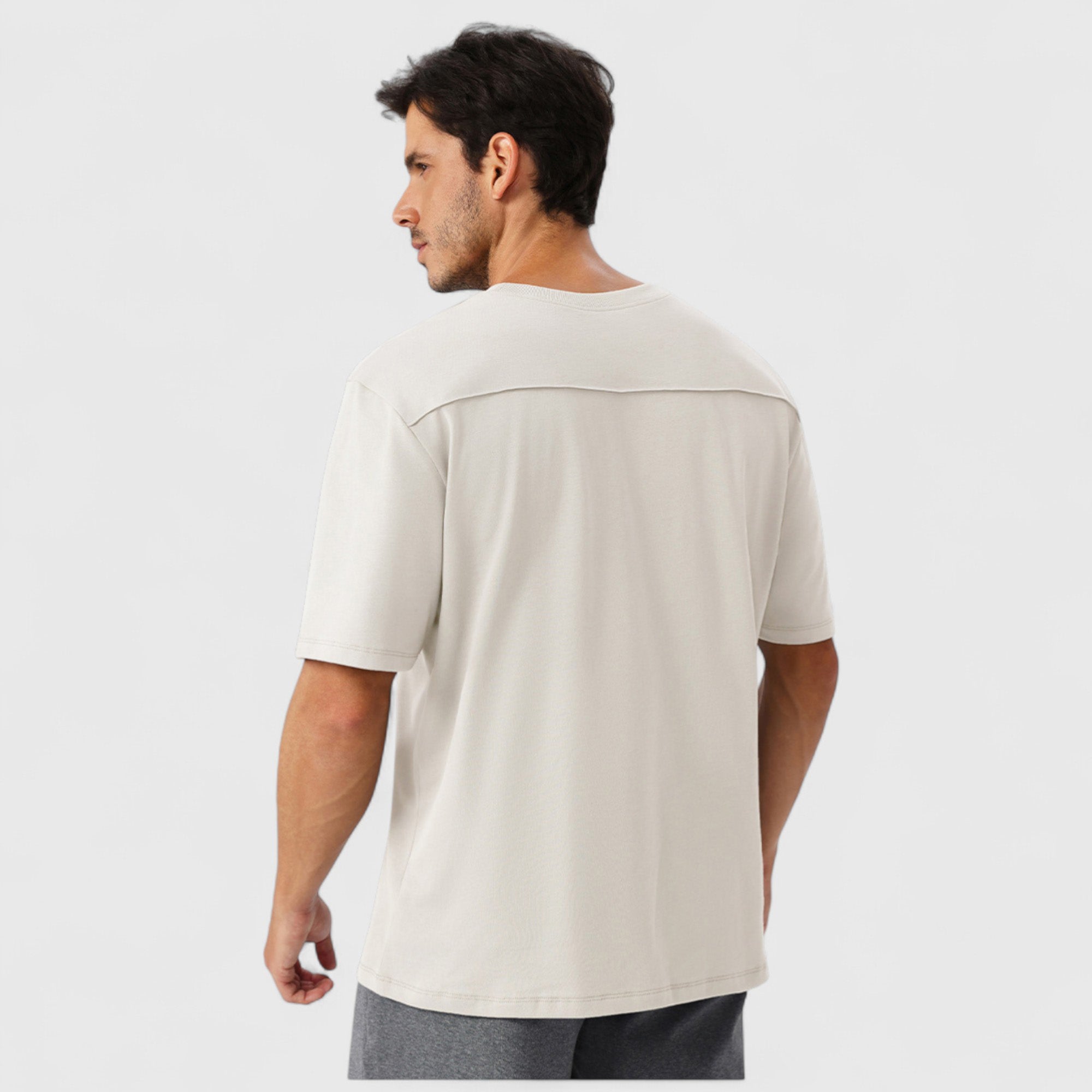 Anna-Kaci Active Men's Oversized Fit Short Sleeve T-Shirt with Drop Shoulders and Relaxed Silhouette for Everyday Style