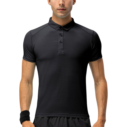 Anna-Kaci Active Men's Athletic Fit Polo Shirt with Short Sleeves and Three-Button Placket for Casual and Sport Styling
