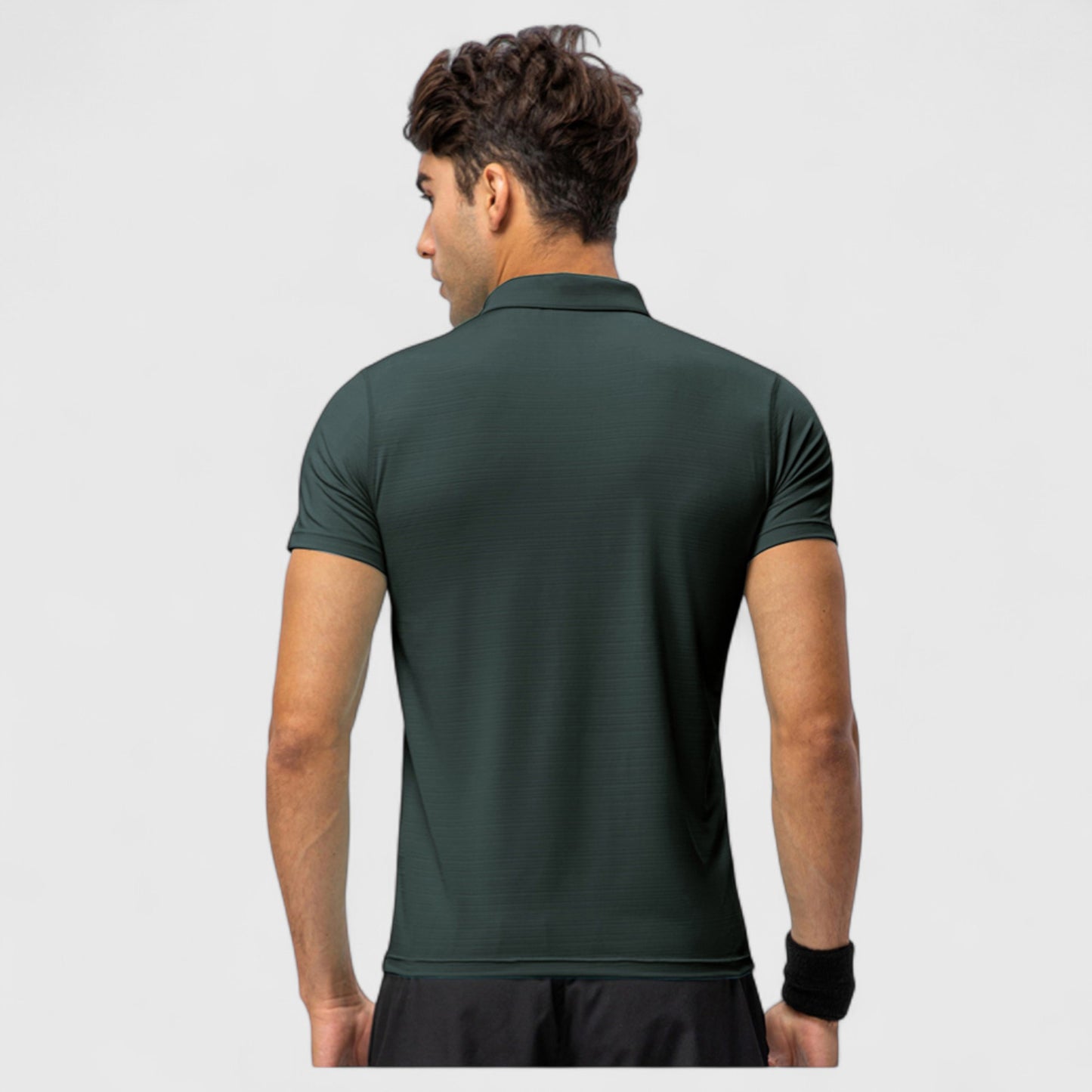 Anna-Kaci Active Men's Athletic Fit Polo Shirt with Short Sleeves and Three-Button Placket for Casual and Sport Styling