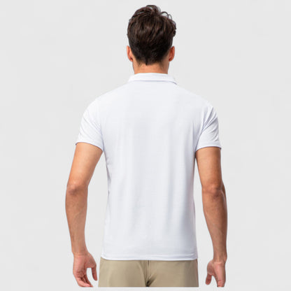 Anna-Kaci Active Men's Athletic Fit Polo Shirt with Short Sleeves and Three-Button Placket for Casual and Sport Styling
