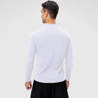 Anna-Kaci Active Men's Long Sleeve Quarter Zip Top with Athletic Fit and Raglan Sleeves for Training or Casual Wear