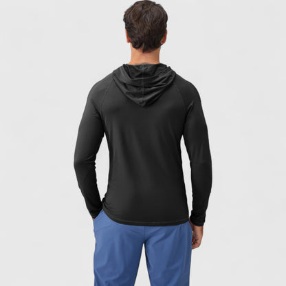 Anna-Kaci Active Men's Long Sleeve Pullover Hoodie with Front Kangaroo Pocket and Athletic Fit