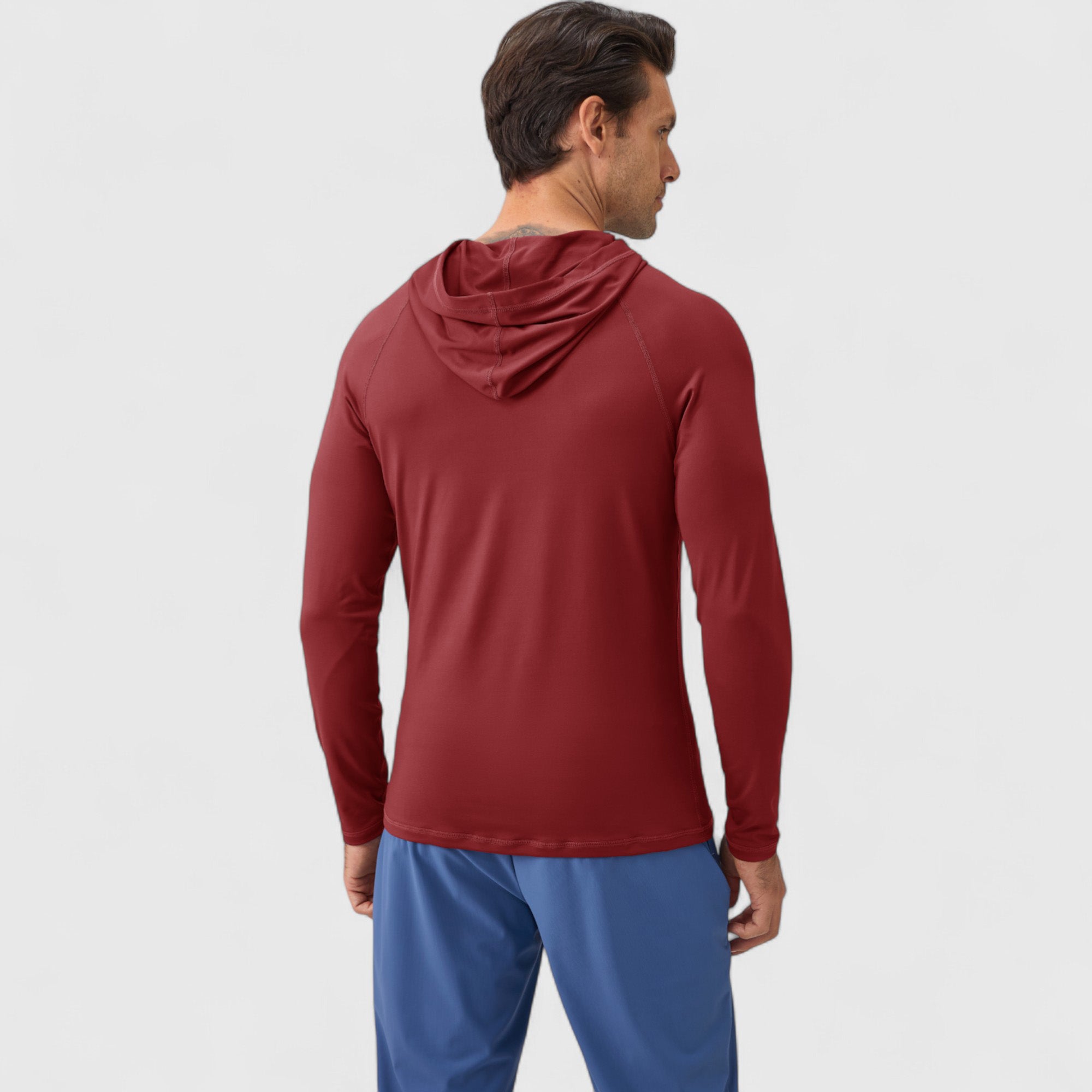 Anna-Kaci Active Men's Long Sleeve Pullover Hoodie with Front Kangaroo Pocket and Athletic Fit