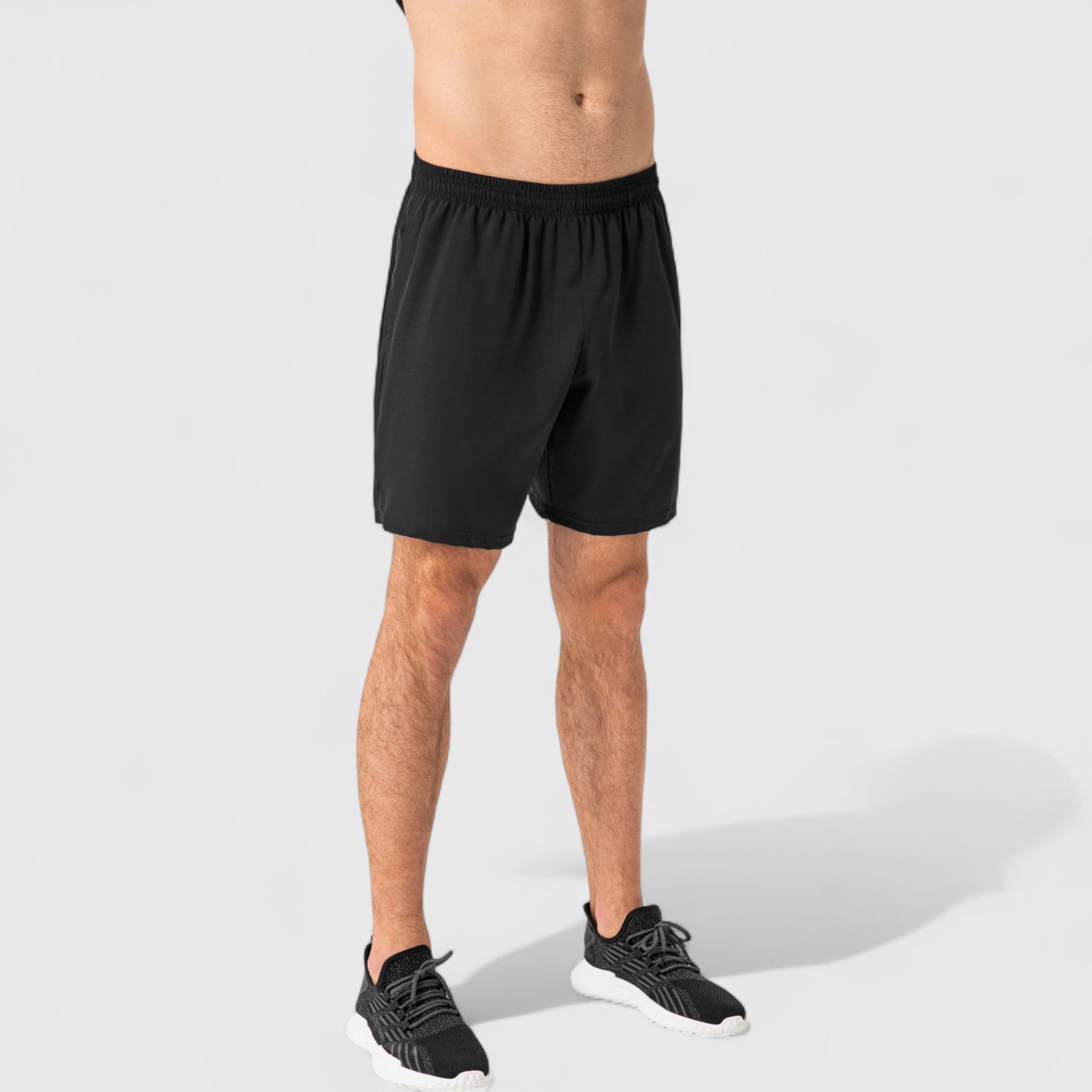 Anna-Kaci Active Men's Elastic Waist Athletic Shorts with Above-Knee Length and Relaxed Fit Design